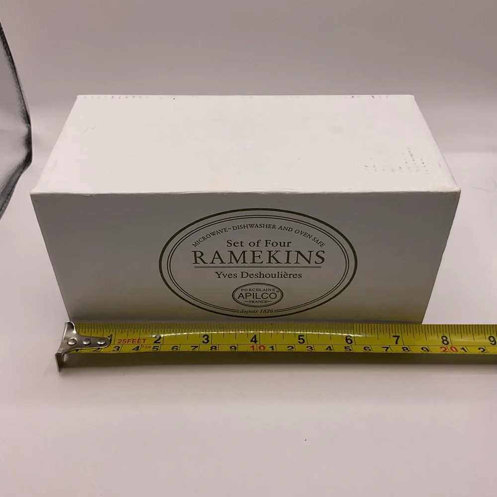 Ramekins NWT set of 4 Microwave/Oven Safe White Serving Bowl/Dishes Party Family